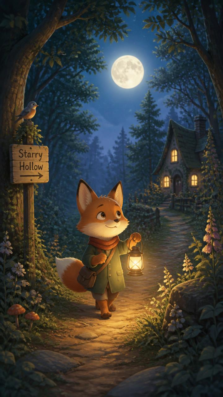 Image clé du film « Le renard à la lanterne »